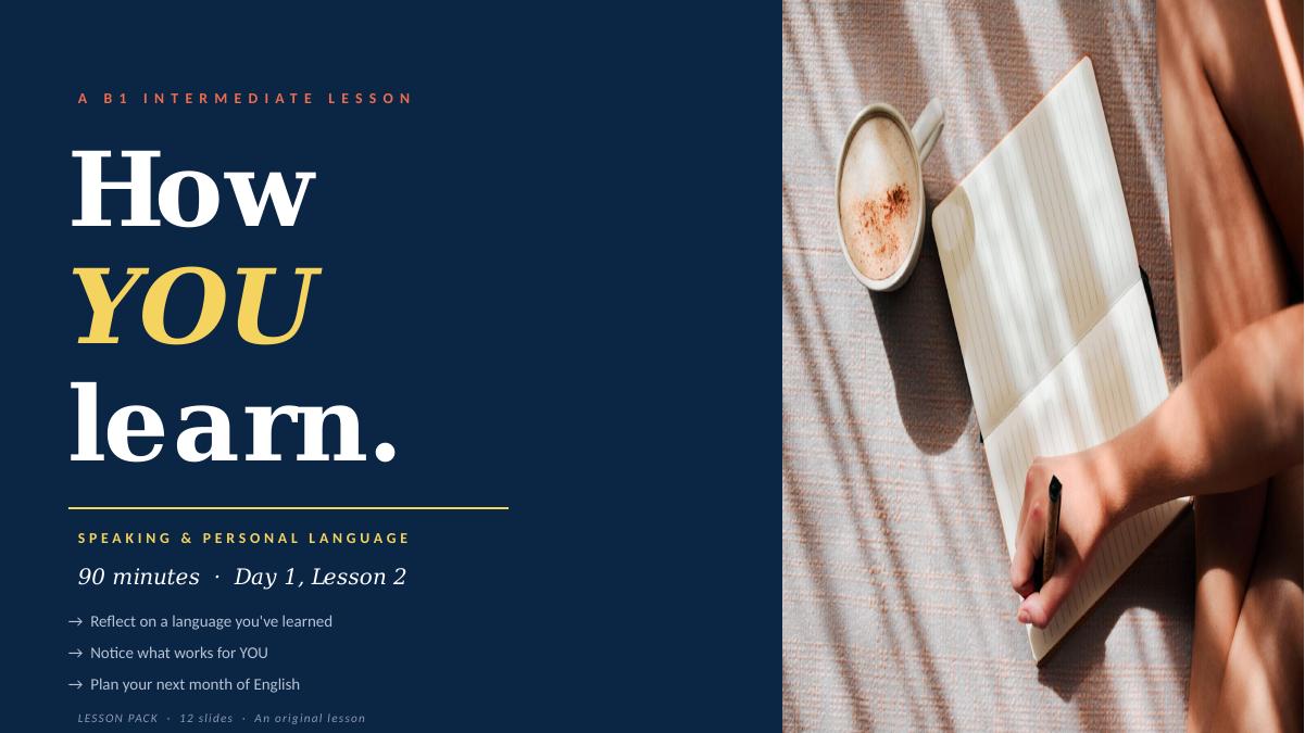 Title slide from the How YOU Learn lesson